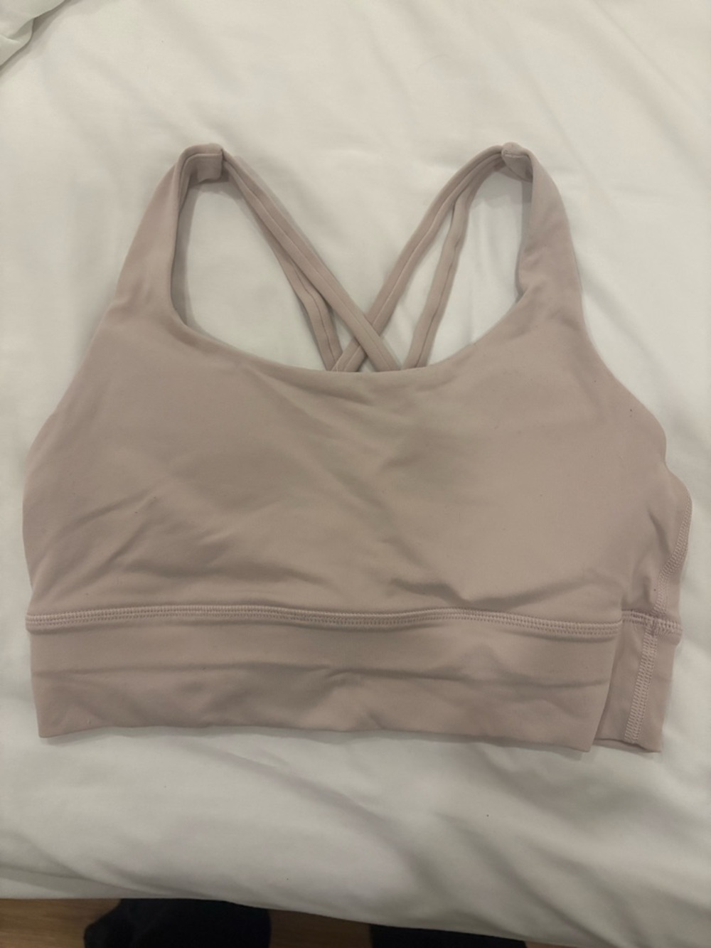 Light Lavender Crisscross-Back Sports Bra